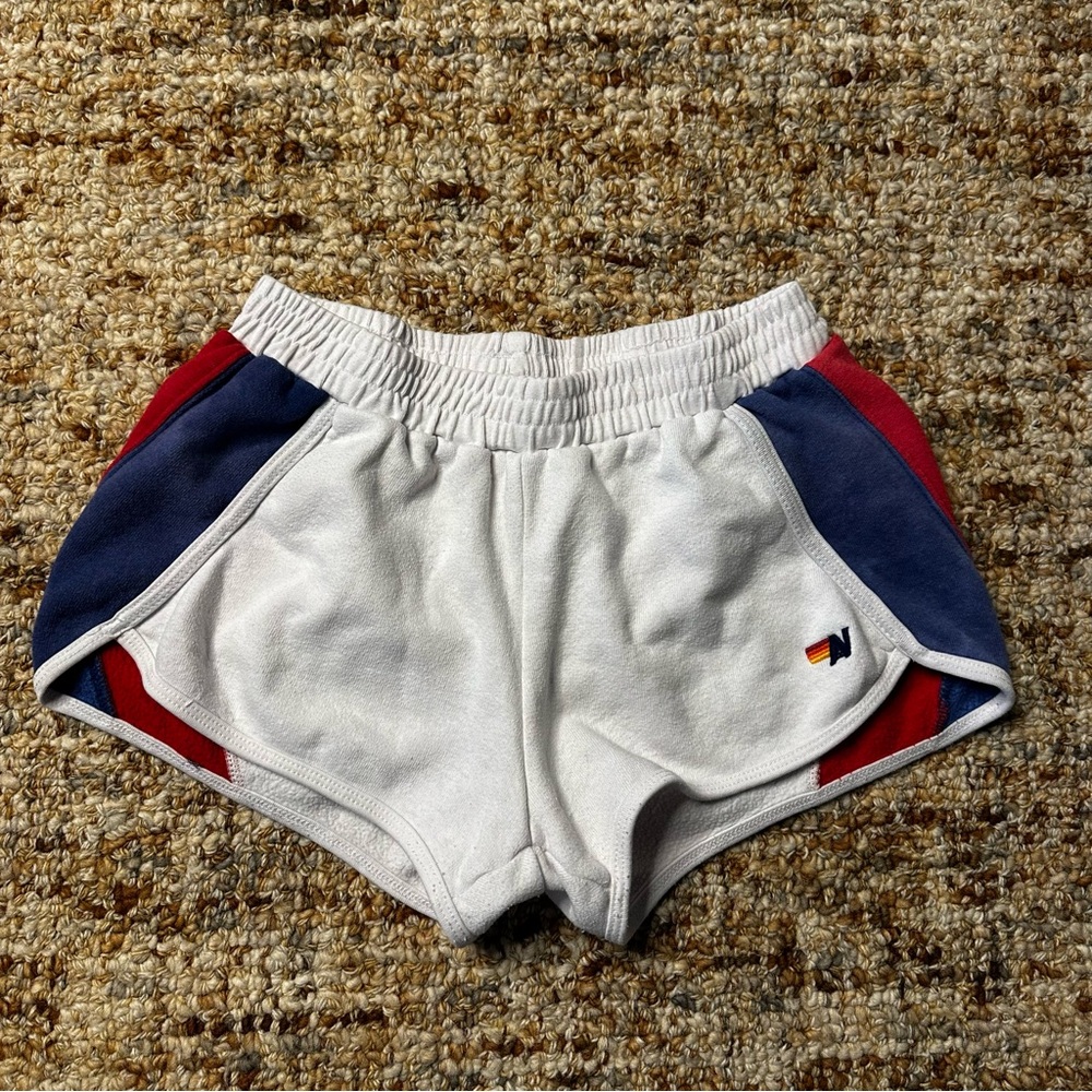 ❤️SOLD❤️Aviator Nation Vintage White Jogger Shorts